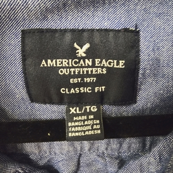 American Eagle men's size XL button up shirt - Picture 4 of 4